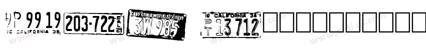 LHF Californian字体转换